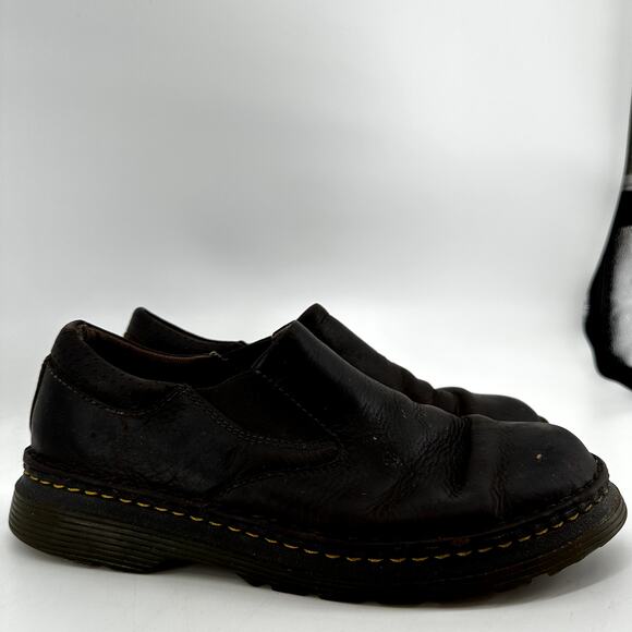 Dr. Martens Orson Leather Slip On Shoes Low Chunky Air Cushion Black 9M main image 4